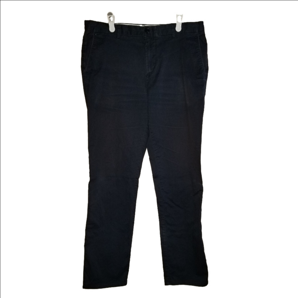 Calvin Klein Black Casual Stretch Slim Fit Chinos Label Reads Size 34x32